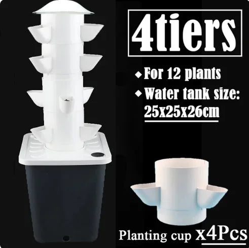 Hydroponic Growing System DIY Balcony Detachable Home Garden Greenhouse Vertical Tower Vegetable Planter