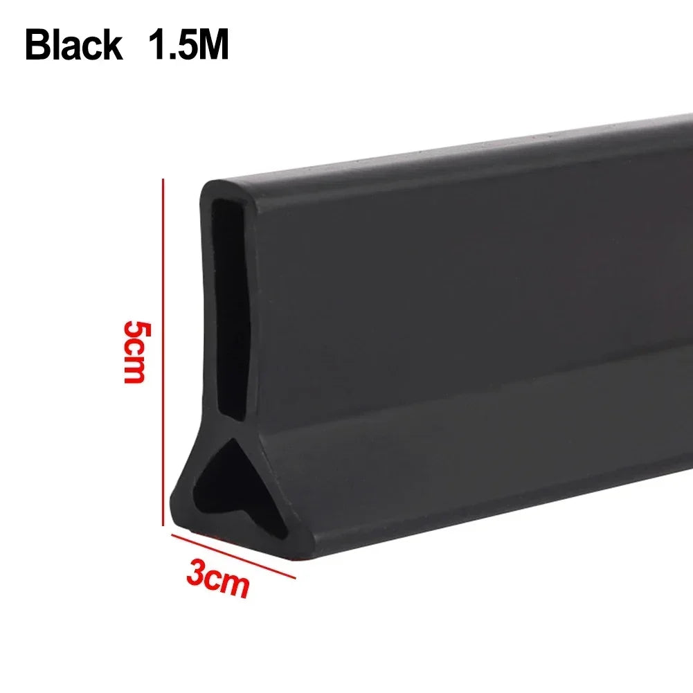 Stopper Water Barrier 5cm Height Accessories Bathroom Kitchens Silicone Transparent/Grey/black/white Brand New