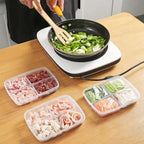 Clear Kitchen Accessories For Fruit Ginger Garlic Compartment Fresh-keeping Meat Container Storage Box Crisper Vegetable Case