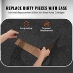 VEVOR Carpet Tiles Peel & Stick Self Adhesive Carpet Floor Tile Soft Padded Carpet Tiles for Bedroom Living Room Indoor Outdoor