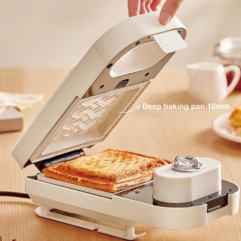 650W Electric Sandwich Maker Timing Waffle Maker Automatic Non-sticky Toaster Multifunctional Fast Breakfast Maker Kitchen tools