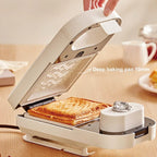 650W Electric Sandwich Maker Timing Waffle Maker Automatic Non-sticky Toaster Multifunctional Fast Breakfast Maker Kitchen tools