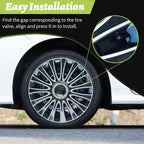 16inch Dagger Style Hub Cap Cover for Iron Rim Wheel Cover Set of 4 Steel Wheel Cover Replacement Hubcap for R16 Tire