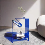 Acrylic Simple Modern Creative Living Room Coffee Table Beside Sofa Nordic Light Luxury Bedroom Bedside Table Art Corner Table
