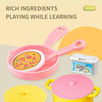 Mini Kitchen Counter Toys Simulated Children's Pretend Play House Role Play Pretend Game Cooking Food Toy Set Boy Girl Gift Kids