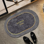 Modern Bathroom Mat Diatomite Bath Mats Non-slip Bathtub Side Rugs Marble Pattern Shower Rug Super Absorbent Carpet Home Decor