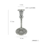 Single Headed Metal Candlestick Romantic Wedding Decorations Iron Art Candle Holders Living Room Candlelight Dinner Decoration