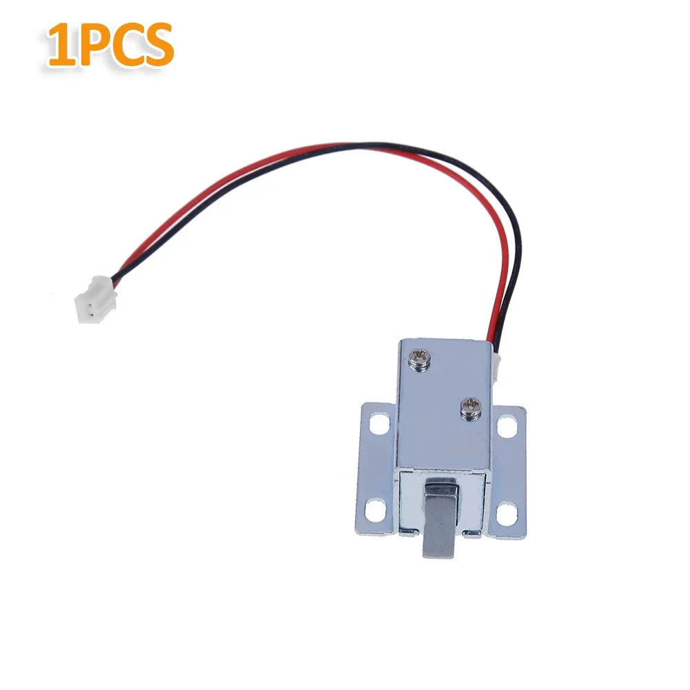 3/4/5/6pcs DC 5V-6V/DC 12V Mini Small Size Solenoid Electromagnetic Electric Control Cabinet Drawer Lock for DIY Project