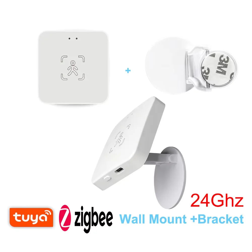 Tuya WiFi / Zigbee Human Presence Detector, Luminance/Distance Detection, Smart Human Body PIR Sensor 24G Support Home Assistant