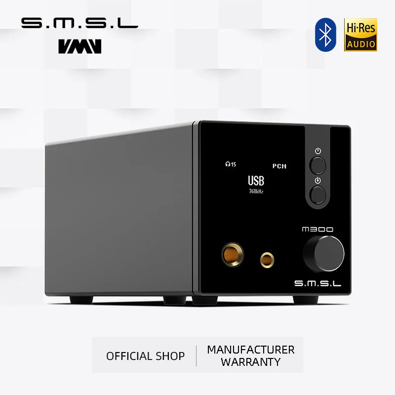 SMSL M300SE Audio DAC & Headphone AMP M300 SE MQA CS43131*2 Blutetooth True Balanced XLR 6.35/4.4mm XU316 DSD256 Remote Control