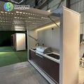 Custom Stainless Steel Modular Kitchen Island with Built In BBQ Grill Sink Storage for Outdoor Garden Patio
