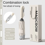 Fully Automatic Folding Password Lock Buckle Umbrella, Windproof, Enlarged Thick,Car Reverse Wind Resistant Umbrella Men Women