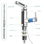 Electric Water Heater 220V Kitchen Faucet Tankless Instant Heating Water Tap Flowing Heated Mixer Digital Display