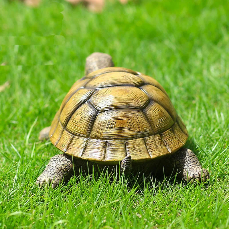 Cute Decorative Turtle Resin Tortoise Outdoor Garden Pond Fish Tank Bonsai Animal Sculpture For Home Garden Decor Ornament