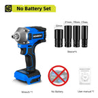 NEWBENY 1000N.m Brushless Electric Wrench 3 Gear Cordless Handheld Impact Wrench Driver Power Tool For Makita 18V Battery Pin