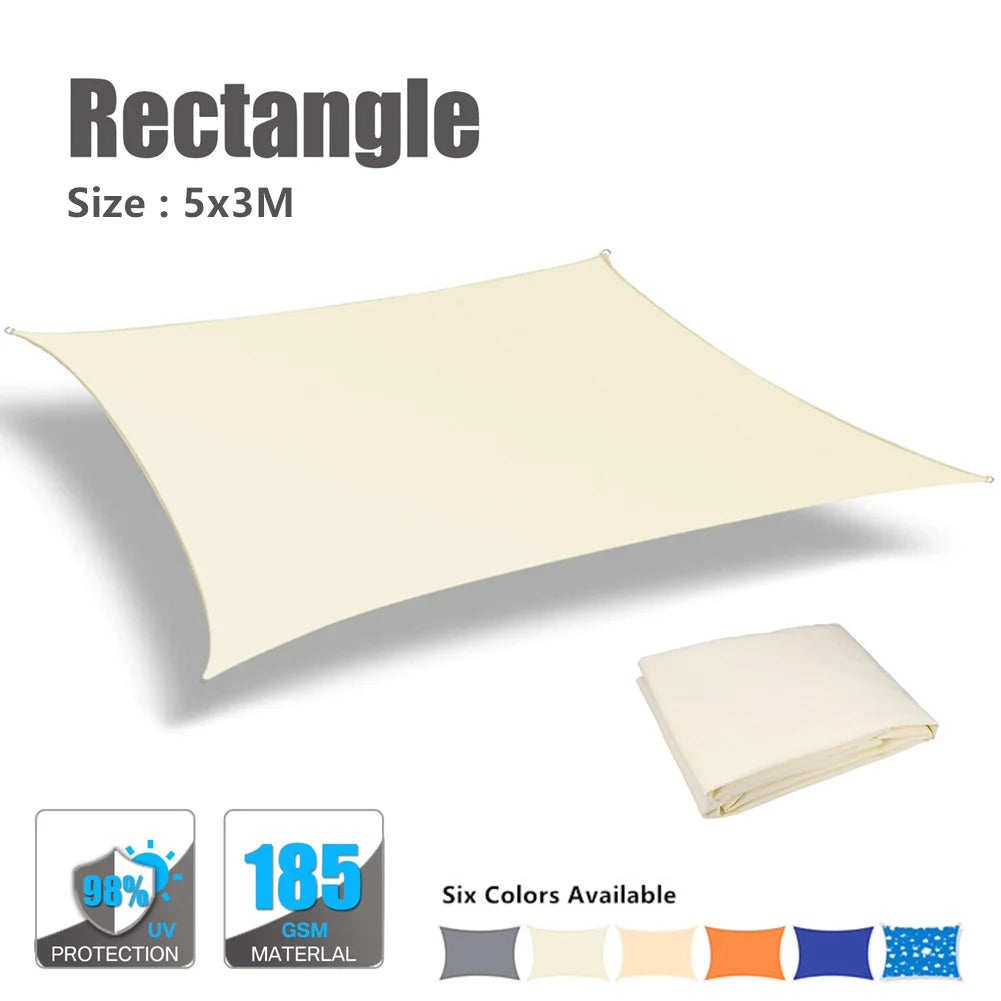 Waterproof Sun Shelter Sunshade Protection Shade Sail Awning Camping Shade Cloth Large For Outdoor Canopy Garden Patio 40%OFF