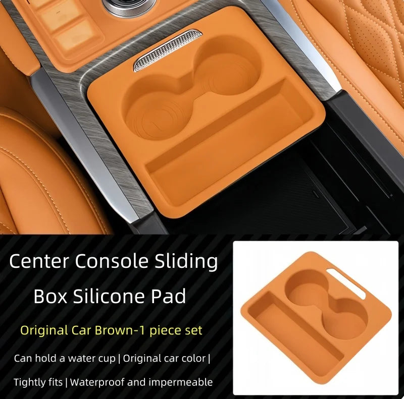Car Center Console Push-pull Box Silicone Pad Fit for GWM Tank 500 Hi4-Z Hi4-T High Quality Modified Car Interior Upgrade Parts