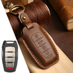 Car Key Case Cover Leather 4 Button Fob for Haval Jolion H6 H7 H4 H9 F5 F7 H2S Big Dog Great Wall Euler White Cat Keyring Holder