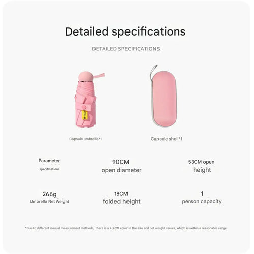 Portable Mini Umbrella for Women