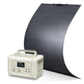 ALLPOWERS Solar Panel 200 / 100Watt High-Efficiency Monocrystalline PV Module Power Charger with Powerstation 600W Power Supply