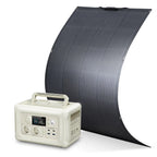 ALLPOWERS Solar Panel 200 / 100Watt High-Efficiency Monocrystalline PV Module Power Charger with Powerstation 600W Power Supply
