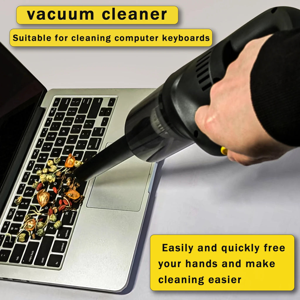 5KPa Cordless Mini Vacuum ， Rechargeable for Pet Hair, Dust in Home, Car & Office. Strong Suction for Sofa & Auto Detailing
