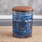 Paint Bucket Stool, Iron Art, Creative Storage Seat, Commercial Retro Low Stool, Bars, Shopping Malls Oil