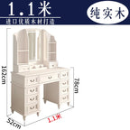 FG11All solid wood custom American light luxury led storage rack dresser large