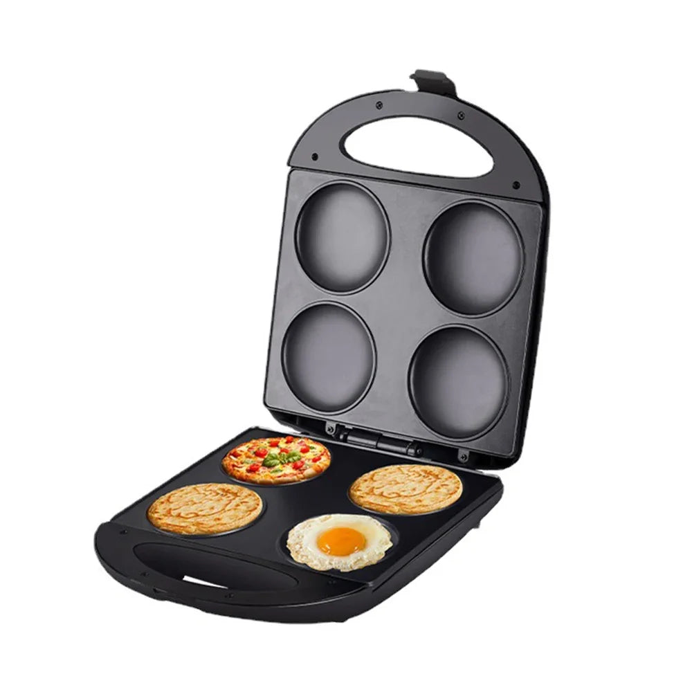 Electric Pancake Pan - Non-stick Coating, Physical Anti-stick Design, Suitable for Breakfast Omelette, Pizza, Cheese Bread