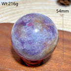 Healing Natural Crystals Unicorn Stone Pink Tourmaline Sphere Polished Gemstones Ball Home Decorations Room Decor Gift
