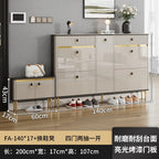 White Drawers Shelf Shoe Rack 3 Layers Narrow Save Space Shoe Cabinet Vertical Entrance Hall Meuble A Chaussures Home Furnitures