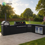 Customized Commercial Modular Outdoor Kitchen BBQ Grill Cabinet Island All-In-One Stainless Steel Outdoor Kitchen Bbq Island
