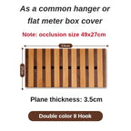 Solid Wood Wall Coat Racks Electric Meter Box Occlusion Clothes Racks for Wall Clothes Luxury Coats Hanger for Living Room