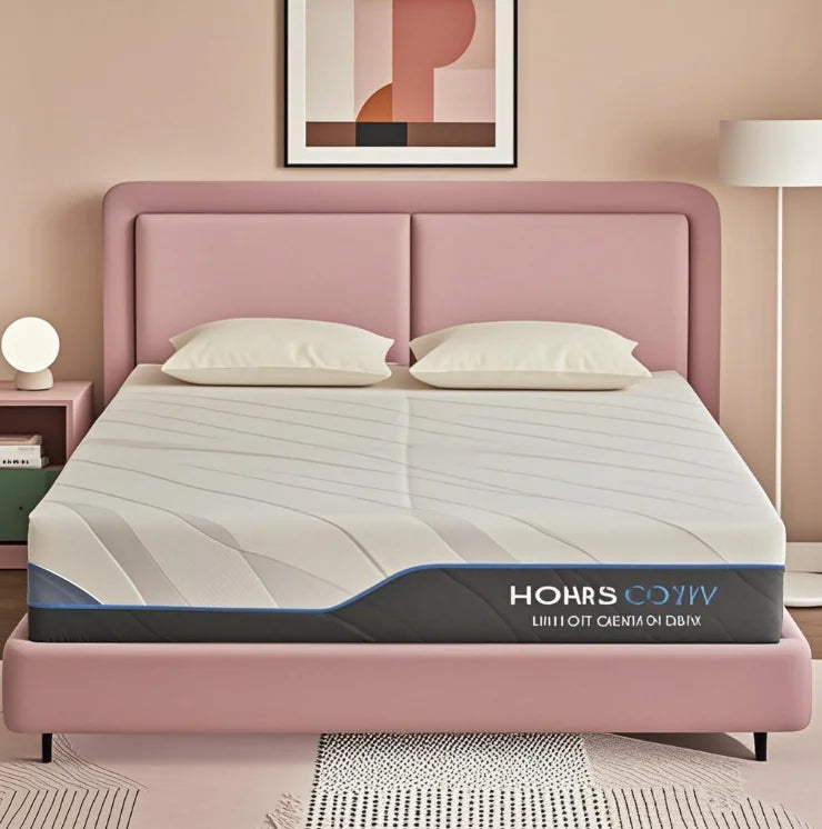 Hcore  Extra Firm Queen Size Mattress, 8/10 inch Medium - Extra Firm Dual Sided Reversible Mattress for Back Pain Relief