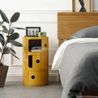 Nightstands Modular Bedside Table Round Large-capacity Storage Bedside Small Cabinet Bedroom Simple Storage Narrow Side Cabinet