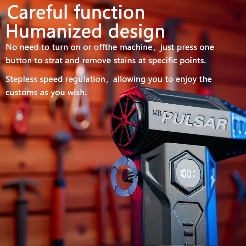 X11Pro Turbo Jet Blower 990000RPM Brushless Motor Powerful Air Blower Wind Speed 75m/s 10000mAh Violent Turbo Fan Vacuum Kit