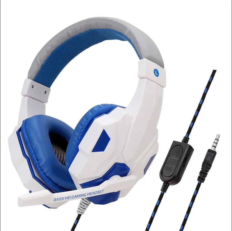 3 5MM Wired Gaming Headphones Bass Stereo Gamer Headset With Microphone For PC PS4 Xbox One Switch Phone Laptop