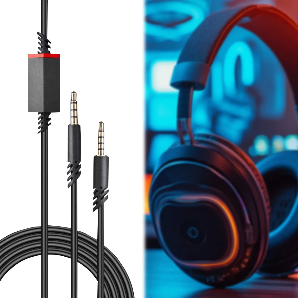 Replacement Headset Cord Audio Cable Inline Mute Cord for Astro A10 A30 A40 A40TR A50 Gaming Headset for PS4 Controller