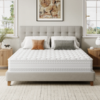 Vesgantti 10/12 inch Hybrid Queen Size Mattress with Memory Foam and Pocket Spring, Medium Firm Ergonomic & Pressure Relief