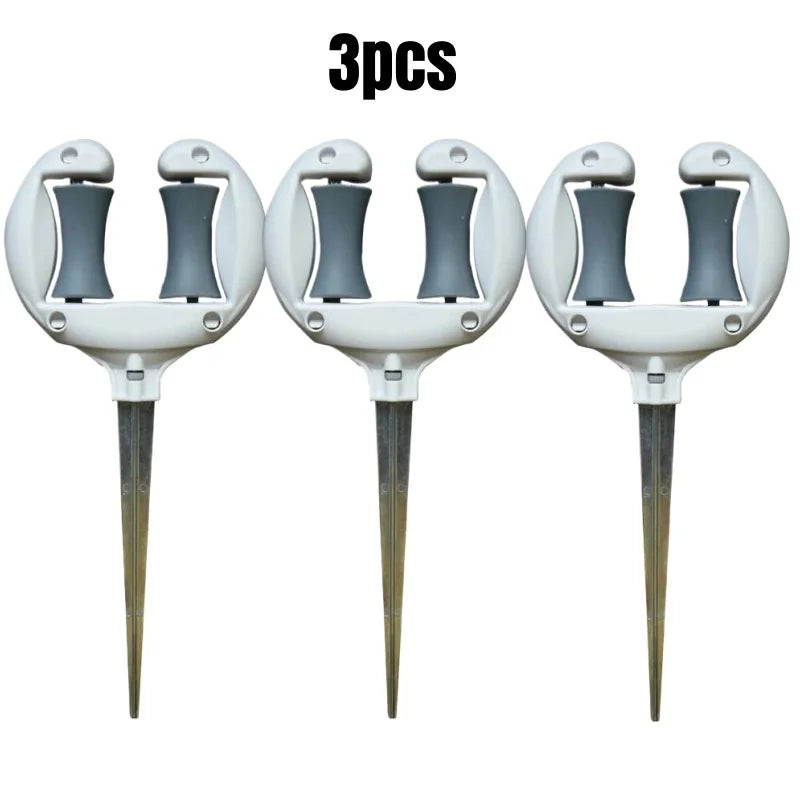 3pcs Garden Hose Guide Nail Water Pipe Positioning Holding Smooth Roller Pointed Head Outdoor Yard Garden Irrigation Tool