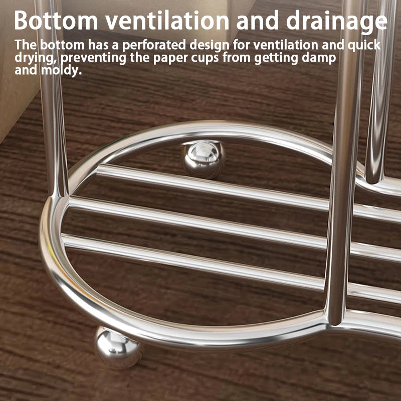 Kitchen Paper Cup Holder Disposables Cups Picker Multifunctional Desktop Cup Storage Rack Household Coffee Cup Holder For Home