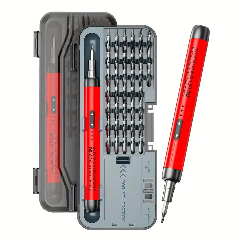 Multifunctional Precision Electric Screwdriver,Silent, Durable, Long-lasting,Rechargeable,High Torque Household Maintenance Tool