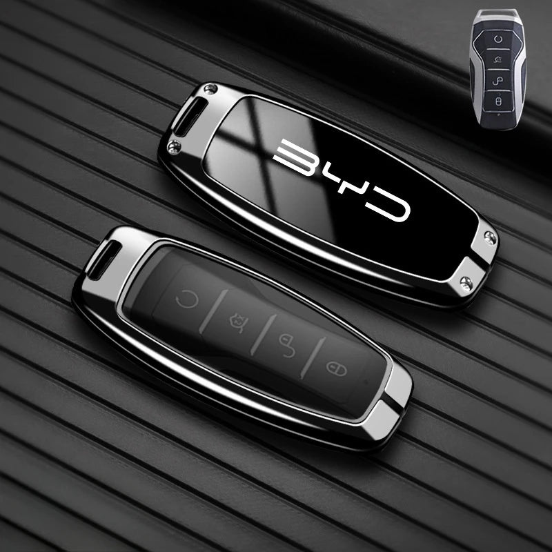 Car Remote Key Case Fob Cover Holder Shell Bag for BYD Song Plus Atto 3 Han EV Tang DM Qin Seal Dolphin Keychain Accessories