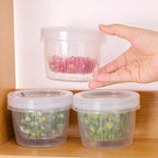 Kitchen Refrigerator Storage Box Fresh-Keeping Box Vegetable Food Basket Drain Sealed Crisper Double-layer Round