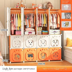 Partitions Bedroom Folding Economic Designer Wardrobe Modern Space Saving Clothes Cabinets Simple Dressers Cube Hotel Furniture