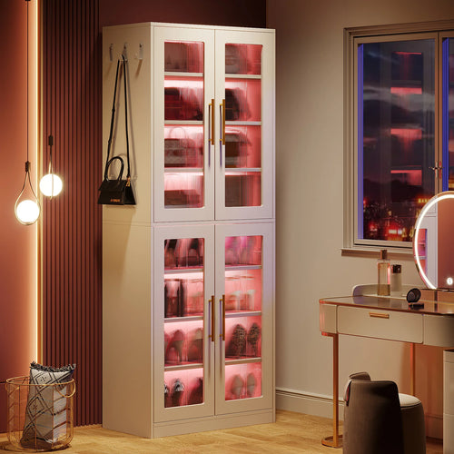 Modern 8-Tier Shoe Cabinet
