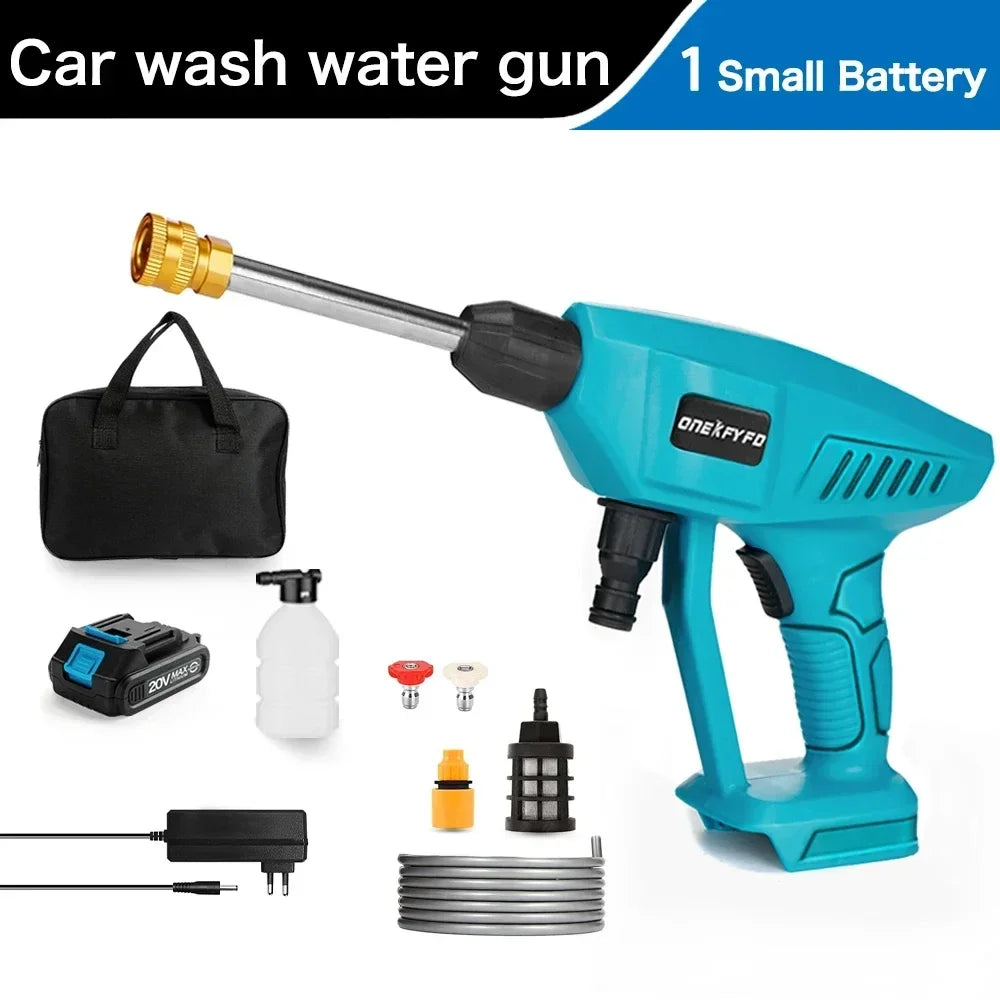 Car Wash Water Gun Washer Spray Nozzle High Pressure Cleaner for Car Home Garden Cleaning Washing Machine for Makita 18V Battery
