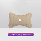 1Pcs Car Seat Headrest Lumbar Support Accessory For Peugeot 301 307 207 206 208 308 508 107 408 607 205 406 106 807 4008 108 407