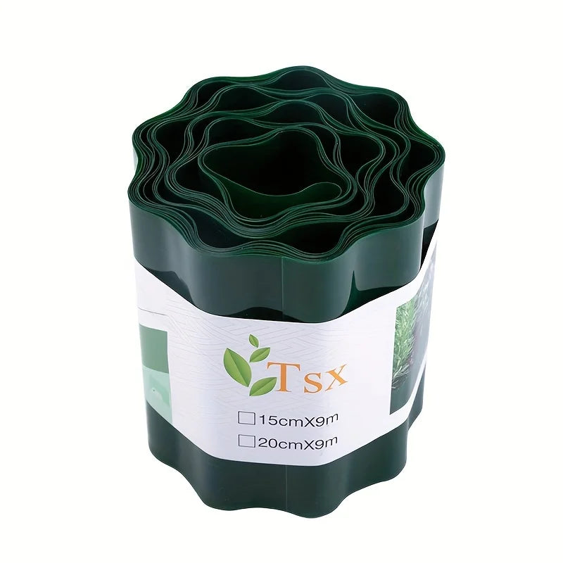 1Pc Imitation Stone Garden Guardrail PP Plastic Ground Fence Combined with Pastoral Gardening Lawn Fence Landscapes Decoration