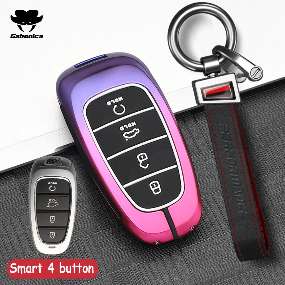 3 4 Buttons New Car Smart Key Case Cover For Hyundai N Performance Tucson Solaris Sonata Hybrid NEXO NX4 Santafe dn8 Accessories